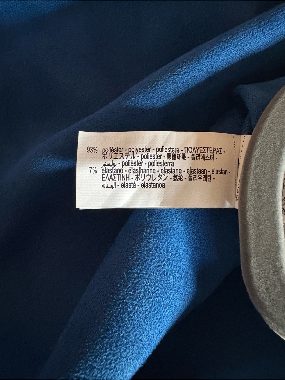 Zara Removable Strap Cobalt Blue Faux Suede Maxi Dress Size Medium NWT - Picture 14 of 14